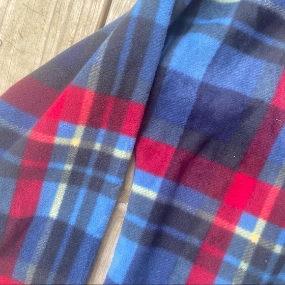 ** Nautica Plaid Fleece Zip up Sweatshirt Jacket L - Picture 7 of 9